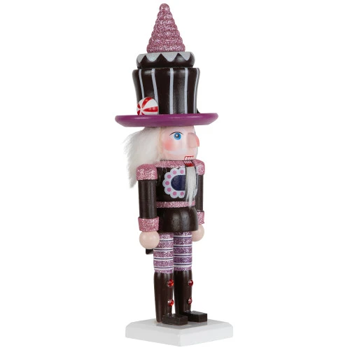Northlight Cupcake Nutcracker Christmas Figure - 10" - Brown And Pink 6 Northlight Cupcake Nutcracker Christmas Figure - 10" - Brown And Pink - Image 4