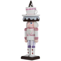 Northlight Hot Cocoa Nutcracker Christmas Figure - 10" - White And Pink -Christmas Decor Sale northlight f96473 02 23985.1726712134