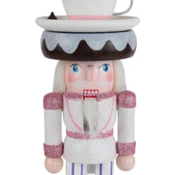 Northlight Hot Cocoa Nutcracker Christmas Figure - 10" - White And Pink -Christmas Decor Sale northlight f96473 06 29477.1726712133