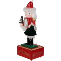 Northlight Animated And Musical Santa Christmas Nutcracker With Bear - 12" -Christmas Decor Sale northlight f9711420bear 02 66226.1694026221