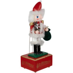 Northlight Animated And Musical Santa Christmas Nutcracker With Bear - 12" -Christmas Decor Sale northlight f9711420bear 03 88828.1694026222