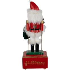 Northlight Animated And Musical Santa Christmas Nutcracker With Bear - 12" -Christmas Decor Sale northlight f9711420bear 04 29400.1694026218