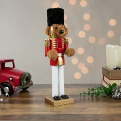 Plush Teddy Bear Soldier Christmas Nutcracker - 14" - Red And Gold 13 Plush Teddy Bear Soldier Christmas Nutcracker - 14" - Red And Gold -Christmas Decor Sale northlight f97127 stylized202updated 57003.1692717701