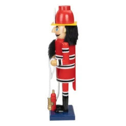 Northlight 14 Red Wooden Fireman With Hose Christmas Nutcracker -Christmas Decor Sale northlight f97128 04 15075.1599268559