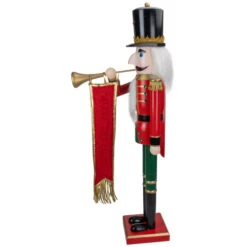 Northlight 36" Red And Green Christmas Nutcracker Soldier With Horn -Christmas Decor Sale northlight f97140 1updated 25322.1629473966