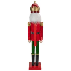 Northlight 35.5" Red And Green Velvet Wooden Christmas Nutcracker King 11 Northlight 35.5" Red And Green Velvet Wooden Christmas Nutcracker King -Christmas Decor Sale northlight f97141 2new 17121.1629473966