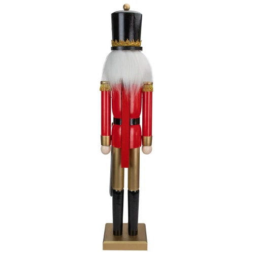 Northlight 36" Red And Gold Christmas Soldier Nutcracker With Sword 7 Northlight 36" Red And Gold Christmas Soldier Nutcracker With Sword - Image 5