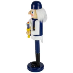 14" Blue And White Wooden Hanukkah Nutcracker With Dreidel And Menorah -Christmas Decor Sale northlight f97158 03 51086.1632242851