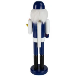 14" Blue And White Wooden Hanukkah Nutcracker With Dreidel And Menorah -Christmas Decor Sale northlight f97158 04 69585.1663687956
