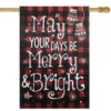 Northlight Red Buffalo Plaid Merry And Bright Christmas House Flag 28" X 40" 1 Northlight Red Buffalo Plaid Merry And Bright Christmas House Flag 28" X 40" -Christmas Decor Sale northlight fg91394 fg91413 large 1 62162.1602035318