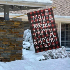 Northlight Red Buffalo Plaid Merry And Bright Christmas House Flag 28" X 40" 6 Northlight Red Buffalo Plaid Merry And Bright Christmas House Flag 28" X 40" -Christmas Decor Sale northlight fg91394 fg91413 large 3 00417.1602035319