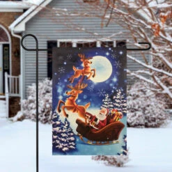 Northlight Santa And Reindeer Sleigh Ride Outdoor Garden Flag 12.5" X 18" 7 Northlight Santa And Reindeer Sleigh Ride Outdoor Garden Flag 12.5" X 18" -Christmas Decor Sale northlight fg91400 fg91419 style 19040.1601861654