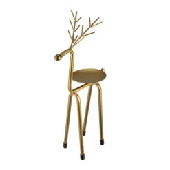 Northlight 13.25" Large Bronze Reindeer Christmas Pillar Candle Holder -Christmas Decor Sale northlight fh93181 4 37310.1647652761