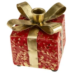 Northlight 4.5" Red Metal Gift Box Christmas Taper Candle Holder 11 Northlight 4.5" Red Metal Gift Box Christmas Taper Candle Holder -Christmas Decor Sale northlight fh93193 2updated 22424.1647652765