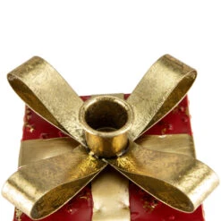 Northlight 4.5" Red Metal Gift Box Christmas Taper Candle Holder 13 Northlight 4.5" Red Metal Gift Box Christmas Taper Candle Holder -Christmas Decor Sale northlight fh93193 4updated 42106.1647652765