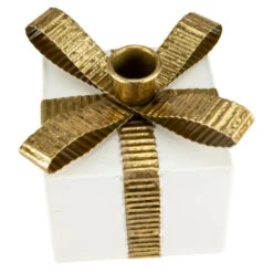 Northlight 4.5" White Metal Gift Box Christmas Taper Candle Holder 14 Northlight 4.5" White Metal Gift Box Christmas Taper Candle Holder -Christmas Decor Sale northlight fh93194 4 59190.1647998795