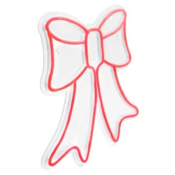Northlight 15" Red LED Lighted Neon Style Bow Christmas Window Silhouette 9 Northlight 15" Red LED Lighted Neon Style Bow Christmas Window Silhouette -Christmas Decor Sale northlight fm94474 2 30810.1666434340