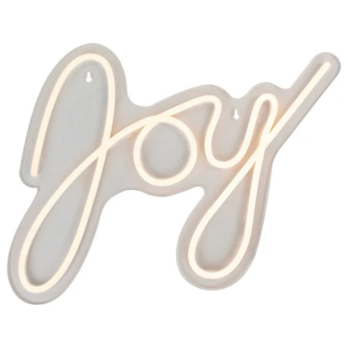 Northlight 15" White LED Lighted "Joy" Neon Style Christmas Sign 4 Northlight 15" White LED Lighted "Joy" Neon Style Christmas Sign - Image 2