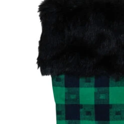 Northlight 20" Green And Black Plaid Christmas Stocking -Christmas Decor Sale northlight fo26654 1 58995.1608349774