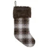Northlight 18" Brown And White Buffalo Plaid Christmas Stocking 1 Northlight 18" Brown And White Buffalo Plaid Christmas Stocking -Christmas Decor Sale northlight fo26669 83469.1606531171