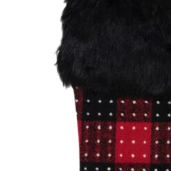 Northlight 21.5" Red And Black Plaid With Dots And Faux Fur Cuff Christmas Stocking 9 Northlight 21.5" Red And Black Plaid With Dots And Faux Fur Cuff Christmas Stocking -Christmas Decor Sale northlight fo26684 1 32452.1608349773