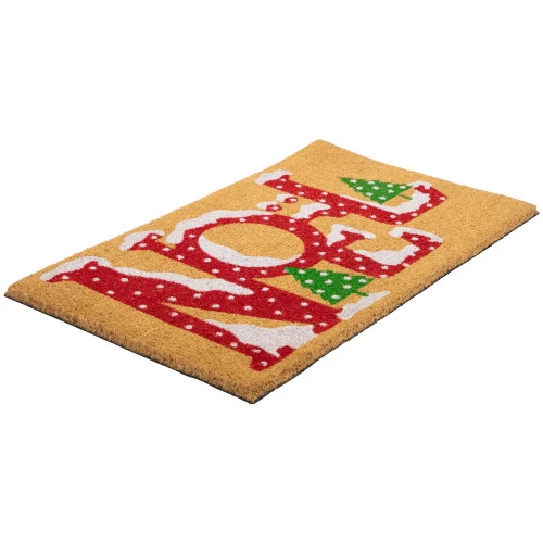 Northlight Brown And Red "Noel" Natural Coir Outdoor Christmas Doormat 18" X 30" 7 Northlight Brown And Red "Noel" Natural Coir Outdoor Christmas Doormat 18" X 30" - Image 5