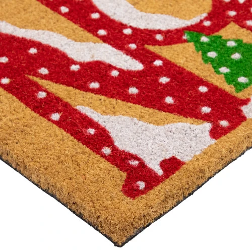 Northlight Brown And Red "Noel" Natural Coir Outdoor Christmas Doormat 18" X 30" 8 Northlight Brown And Red "Noel" Natural Coir Outdoor Christmas Doormat 18" X 30" - Image 6