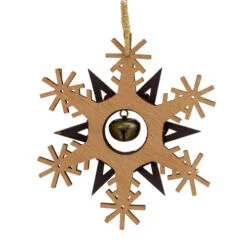Northlight 6" Brown And White Wooden Snowflake Christmas Ornament -Christmas Decor Sale northlight gb14756 2 46579.1665611632
