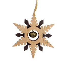 Northlight 6" Brown And Beige Pointed Snowflake Christmas Ornament -Christmas Decor Sale northlight gb14757 2 88303.1587644019