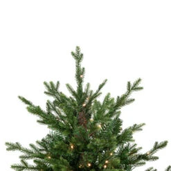 Northlight Real Touch™? Pre-Lit Potted Deluxe Russian Pine Artificial Christmas Tree - 4' - Warm White LED Lights -Christmas Decor Sale northlight gb20ytp457 gr 3 59977.1727231162