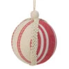 Northlight 4.75" White And Red Striped Ball Christmas Ornament With Rope Accent 2 Northlight 4.75" White And Red Striped Ball Christmas Ornament With Rope Accent -Christmas Decor Sale northlight gb28221 52605.1588351360