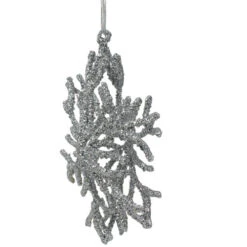 Northlight 7.5" Silver Glitter Snowflake Christmas Ornament -Christmas Decor Sale northlight gb90526 1 36549.1603245199