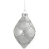 Northlight 5" Silver Glitter Cosmoid Finial Glass Christmas Ornament 1 Northlight 5" Silver Glitter Cosmoid Finial Glass Christmas Ornament -Christmas Decor Sale northlight gb94390 sample 2main 27732.1668587294
