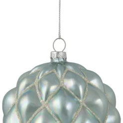 Northlight 4.5" Glittered Blue And Silver Glass Christmas Ball Ornament -Christmas Decor Sale northlight gb94414 sample 2 37791.1671008221