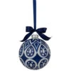 Northlight 4" White And Blue Mosaic Glass Christmas Ball Ornament -Christmas Decor Sale northlight gb94415 sample 1 76966.1661972269
