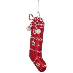 Northlight 5" Red And White Christmas Stocking Glass Ornament 12 Northlight 5" Red And White Christmas Stocking Glass Ornament -Christmas Decor Sale northlight gb94426 sample 2 45036.1669884311