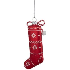 Northlight 5" Red And White Christmas Stocking Glass Ornament 13 Northlight 5" Red And White Christmas Stocking Glass Ornament -Christmas Decor Sale northlight gb94426 sample 3 61550.1669884311