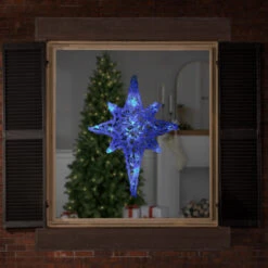 Northlight 24" Color Changing Blue And White LED Bethlehem Star Hanging Christmas Decoration -Christmas Decor Sale northlight gv94136 styled 02 54427.1702315856
