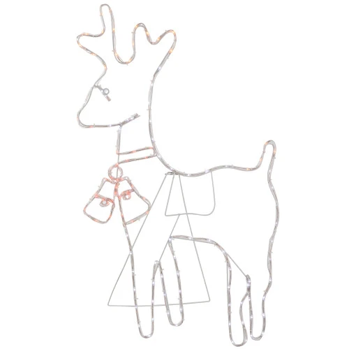 Northlight 36" Lighted Standing Reindeer Silhouette Outdoor Christmas Decor 5 Northlight 36" Lighted Standing Reindeer Silhouette Outdoor Christmas Decor - Image 3