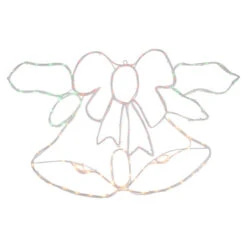 Northlight 34" Lighted Christmas Bell And Bow Window Silhouette Decoration -Christmas Decor Sale northlight gv94144 1 13360.1702315857