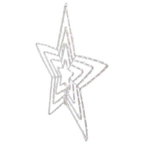 Northlight 24" LED Lighted Layered Stars 8 Function Christmas Window Silhouette 7 Northlight 24" LED Lighted Layered Stars 8 Function Christmas Window Silhouette - Image 5