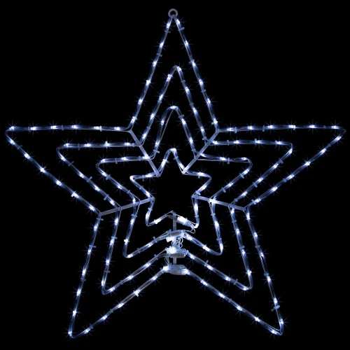 Northlight 24" LED Lighted Layered Stars 8 Function Christmas Window Silhouette 3 Northlight 24" LED Lighted Layered Stars 8 Function Christmas Window Silhouette