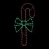 Northlight 28" Green And White LED Lighted Candy Cane With Bow Christmas Window Silhouette -Christmas Decor Sale northlight gv94153 black 41502.1694706578