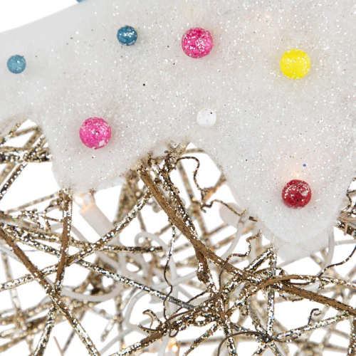 Northlight Lighted Candy Covered Star Christmas Decoration - 17" - Clear Lights 6 Northlight Lighted Candy Covered Star Christmas Decoration - 17" - Clear Lights - Image 4