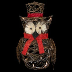 Northlight Lighted Glitter Rattan Owl Outdoor Christmas Decoration - 21" - Clear Lights -Christmas Decor Sale northlight h83201 1 on20black 77805.1702056330