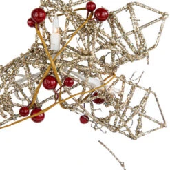 Northlight 19" Lighted Silver Glittered Berry Rattan Snowflake Christmas Window Decoration 13 Northlight 19" Lighted Silver Glittered Berry Rattan Snowflake Christmas Window Decoration -Christmas Decor Sale northlight h85240 04 64611.1689863896