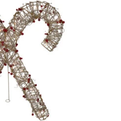 Northlight 25" Lighted Champagne Gold Glittered Rattan Double Candy Cane Christmas Outdoor Or Window Decoration 14 Northlight 25" Lighted Champagne Gold Glittered Rattan Double Candy Cane Christmas Outdoor Or Window Decoration -Christmas Decor Sale northlight h85241 4 62427.1674121140