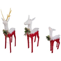 Northlight Lighted Reindeer Family Outdoor Christmas Decoration - 52.5" - Warm White -Set Of 3 -Christmas Decor Sale northlight h93960 3 75329.1667549904