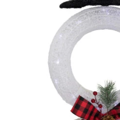 Northlight 48" LED Lighted Wreath Snowman Outdoor Christmas Decoration -Christmas Decor Sale northlight h93963 4 13291.1674899261