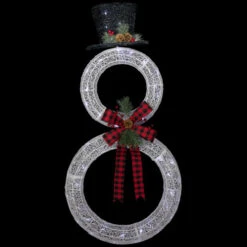 Northlight 48" LED Lighted Wreath Snowman Outdoor Christmas Decoration -Christmas Decor Sale northlight h93963 on20black 56598.1686837200